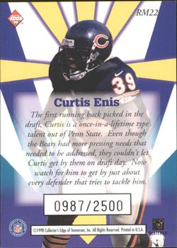 1998 Collector's Edge Masters - Rookie Masters #RM22 Curtis Enis Back