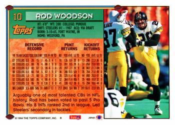 1994 Topps #10 Rod Woodson Back