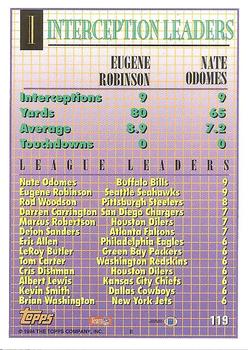 1994 Topps #119 Eugene Robinson / Nate Odomes Back