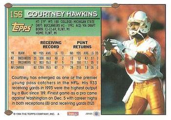 1994 Topps #156 Courtney Hawkins Back