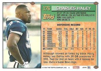 1994 Topps #176 Charles Haley Back