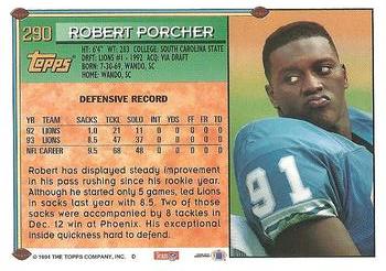 1994 Topps #290 Robert Porcher Back