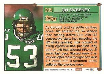 1994 Topps #399 Jim Sweeney Back