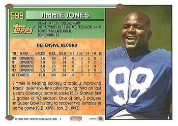 1994 Topps #599 Jimmie Jones Back