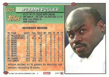 1994 Topps #624 William Fuller Back