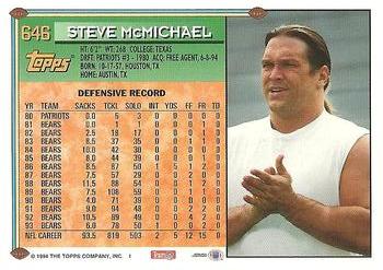 1994 Topps #646 Steve McMichael Back