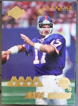 1998 Collector's Edge Supreme Season Review - Gold Ingot #116 Dave Brown Front