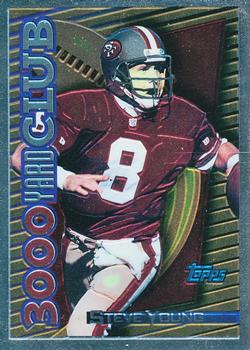 1994 Topps - Finest 1000/3000 Yd Club #28 Steve Young Front