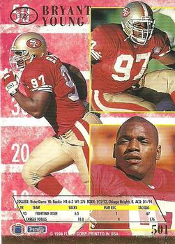 1994 Ultra #501 Bryant Young Back