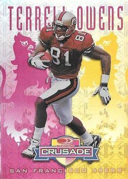 1998 Leaf Rookies & Stars - Crusade Red #22 Terrell Owens Front