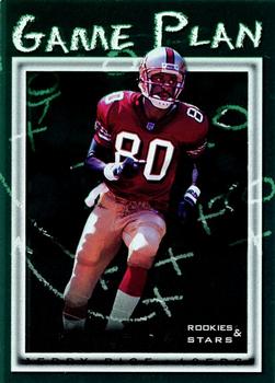 1998 Leaf Rookies & Stars - Game Plan #7 Jerry Rice Front