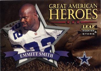 1998 Leaf Rookies & Stars - Great American Heroes #3 Emmitt Smith Front