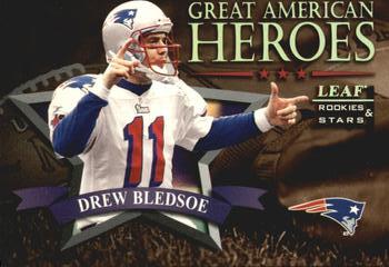 1998 Leaf Rookies & Stars - Great American Heroes #6 Drew Bledsoe Front