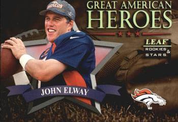 1998 Leaf Rookies & Stars - Great American Heroes #9 John Elway Front