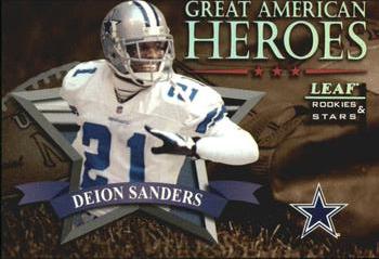 1998 Leaf Rookies & Stars - Great American Heroes #18 Deion Sanders Front