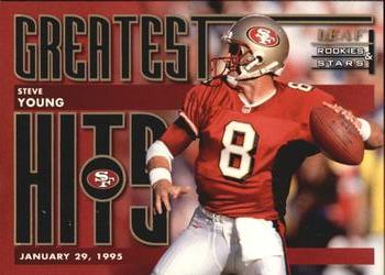 1998 Leaf Rookies & Stars - Greatest Hits #4 Steve Young Front