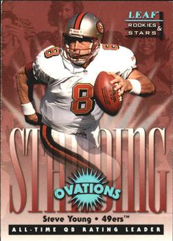 1998 Leaf Rookies & Stars - Standing Ovations #7 Steve Young Front