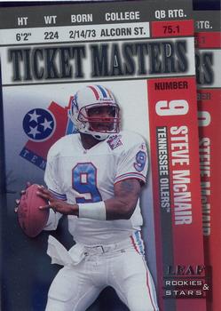 1998 Leaf Rookies & Stars - Ticket Masters #5 Steve McNair / Eddie George Front