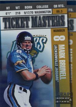 1998 Leaf Rookies & Stars - Ticket Masters #17 Mark Brunell / Fred Taylor Front