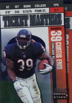 1998 Leaf Rookies & Stars - Ticket Masters #18 Curtis Enis / Curtis Conway Front