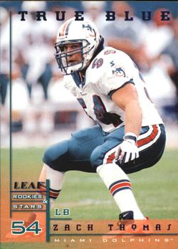 1998 Leaf Rookies & Stars - True Blue #13 Zach Thomas Front