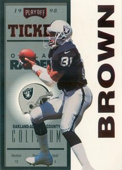 1998 Playoff Contenders - Ticket Red #55 Tim Brown Front