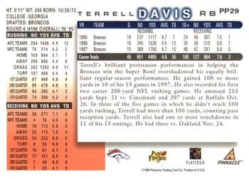 1998 Score - Artist's Proofs #PP29 Terrell Davis Back