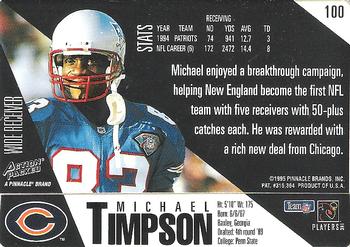 1995 Action Packed #100 Michael Timpson Back