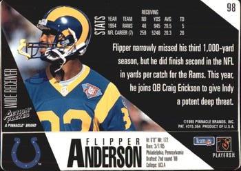 1995 Action Packed #98 Flipper Anderson Back