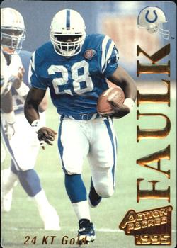 1995 Action Packed - 24K Gold #10G Marshall Faulk Front