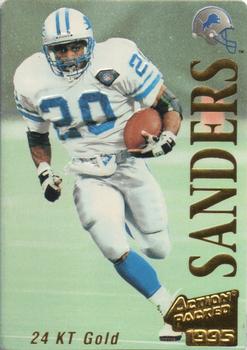 1995 Action Packed - 24K Gold #17G Barry Sanders Front