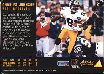 1995 Action Packed Rookies & Stars #21 Charles Johnson Back