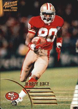 1995 Action Packed Rookies & Stars #65 Jerry Rice Front
