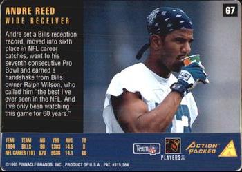 1995 Action Packed Rookies & Stars #67 Andre Reed Back