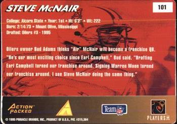 1995 Action Packed Rookies & Stars #101 Steve McNair Back
