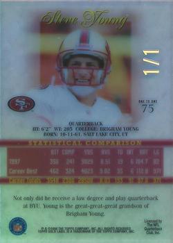 1998 Topps Gold Label - Class 3 One to One #75 Steve Young Back