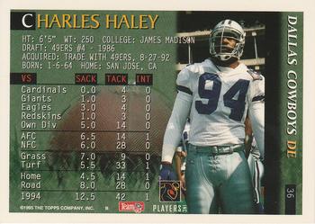 1995 Bowman #36 Charles Haley Back
