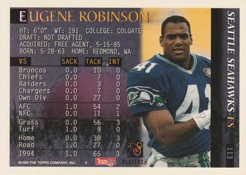 1995 Bowman #113 Eugene Robinson Back