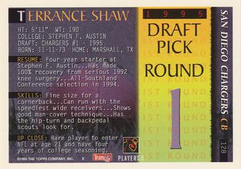 1995 Bowman #128 Terrance Shaw Back