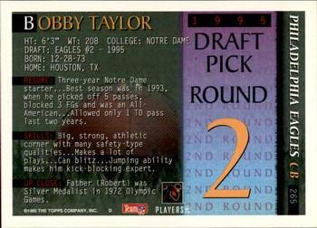 1995 Bowman #265 Bobby Taylor Back