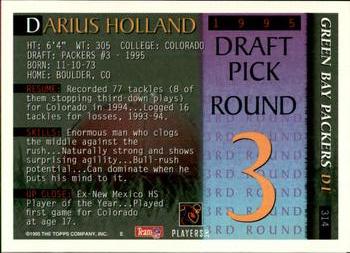 1995 Bowman #314 Darius Holland Back