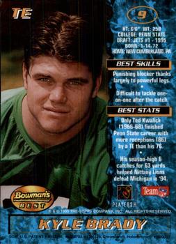 1995 Bowman's Best #9 Kyle Brady Back