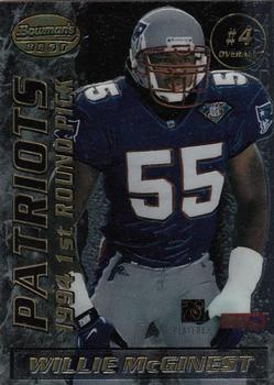1995 Bowman's Best - Double Finest Mirror Images Draft Picks #4 Willie McGinest / Michael Westbrook Front