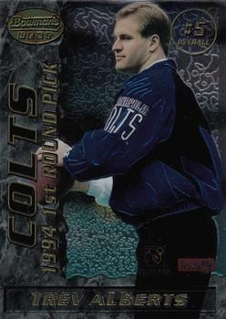 1995 Bowman's Best - Double Finest Mirror Images Draft Picks #5 Trev Alberts / Kerry Collins Front