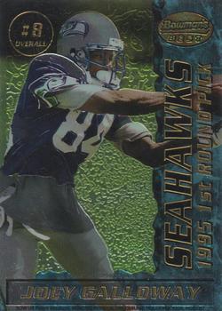 1995 Bowman's Best - Double Finest Mirror Images Draft Picks #8 Sam Adams / Joey Galloway Front
