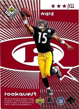 1998 UD Choice - StarQuest/RookQuest Red #SR22 Kordell Stewart / Hines Ward Back