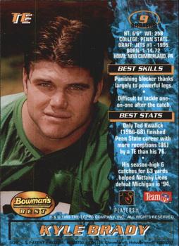 1995 Bowman's Best - Refractors #9 Kyle Brady Back