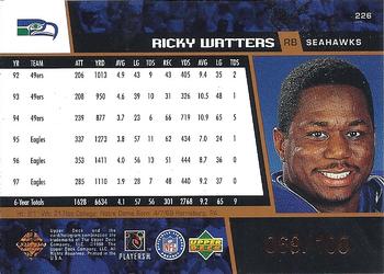 1998 Upper Deck - Bronze #226 Ricky Watters Back