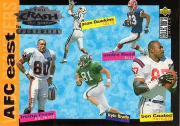 1995 Collector's Choice Update - You Crash the Game: The Playoffs Silver #CP13 Sean Dawkins / Andre Reed / Irving Fryar / Kyle Brady / Ben Coates Front