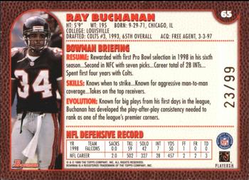 1999 Bowman - Gold #65 Ray Buchanan Back